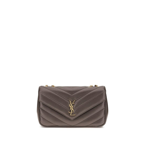 Saint Laurent LouLou large Gray Lamb Shoulder Bag