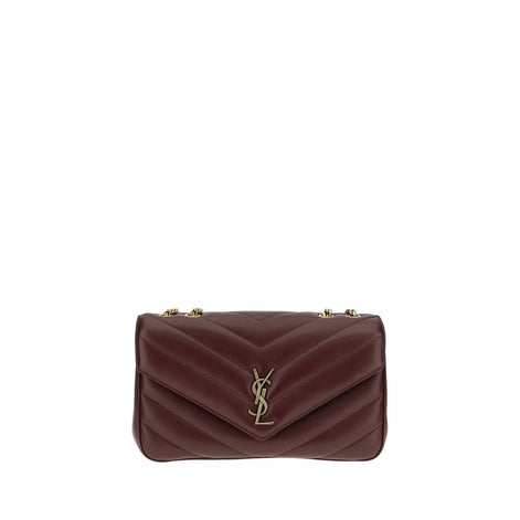 Saint Laurent LouLou large Bordeaux Lamb Shoulder Bag