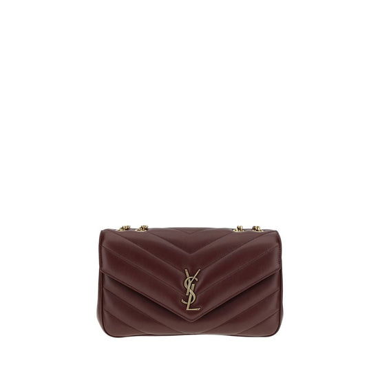 Saint Laurent Bordeaux Lamb Ovis Aries Aries Shoulder Bag