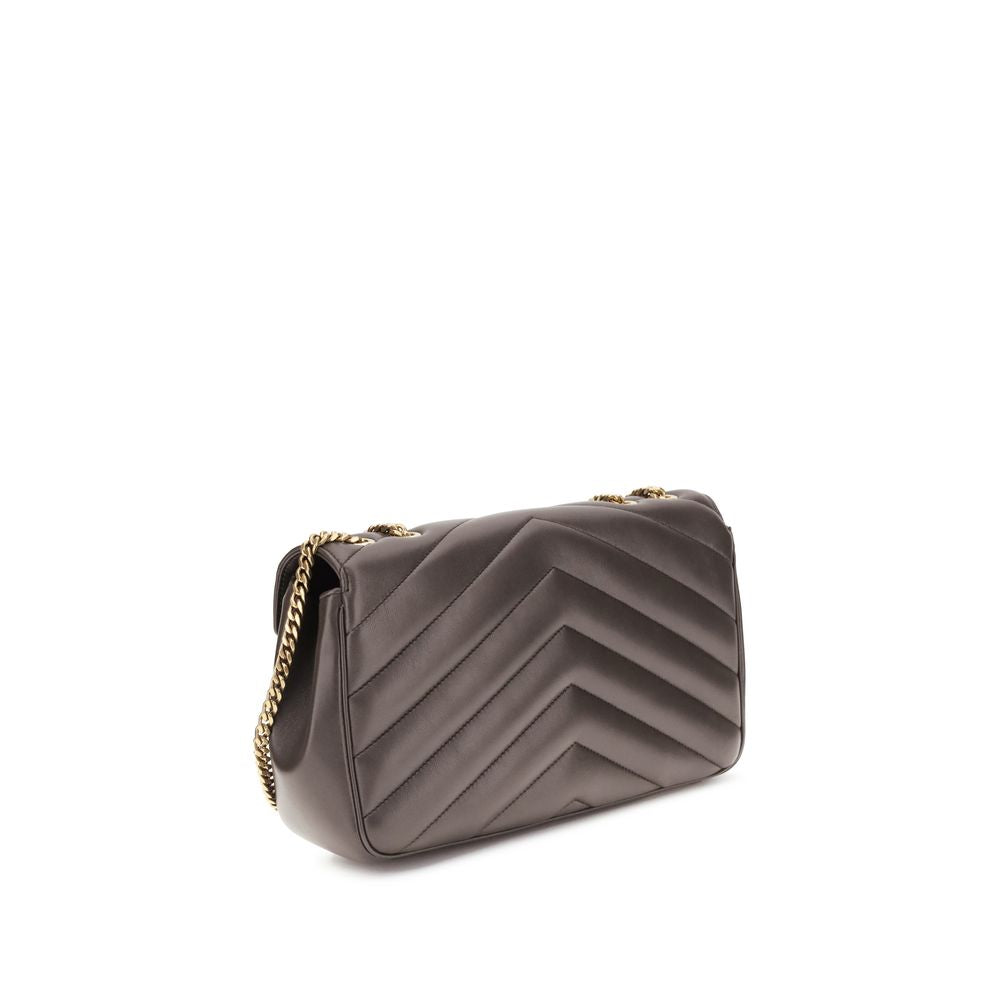 Saint Laurent LouLou large Gray Lamb Shoulder Bag