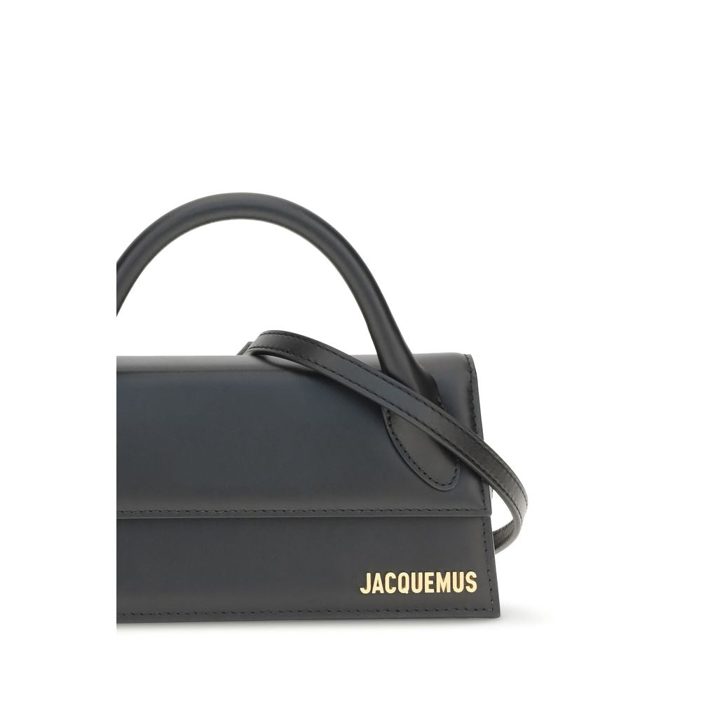 Jacquemus Le Chiquito long Black Leather Handbag