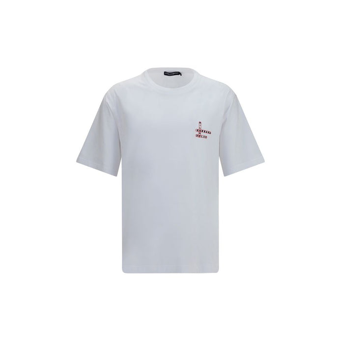 Dolce & Gabbana White Cotton T-Shirt