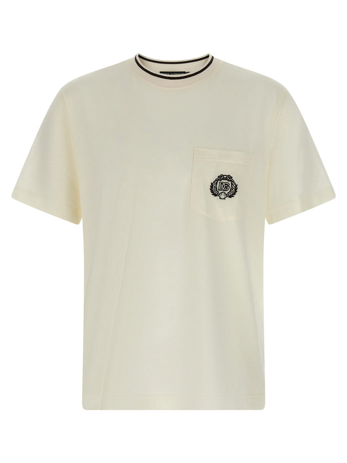 Dolce & Gabbana White Cotton T-Shirt