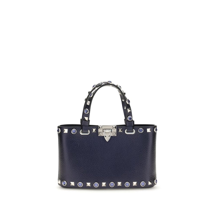 Valentino Garavani Black Calf Leather Bos Taurus Handbag