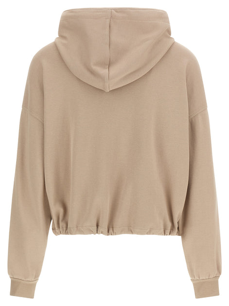 Brunello Cucinelli Beige Cotton Hoodie