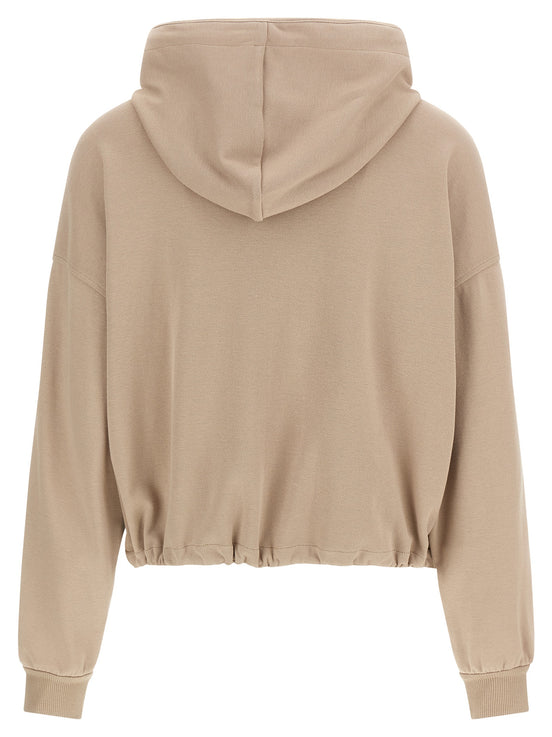 Brunello Cucinelli Beige Cotton Hoodie