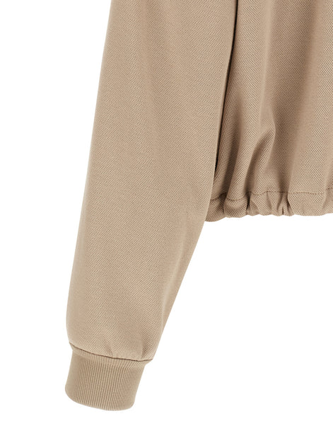Brunello Cucinelli Beige Cotton Hoodie