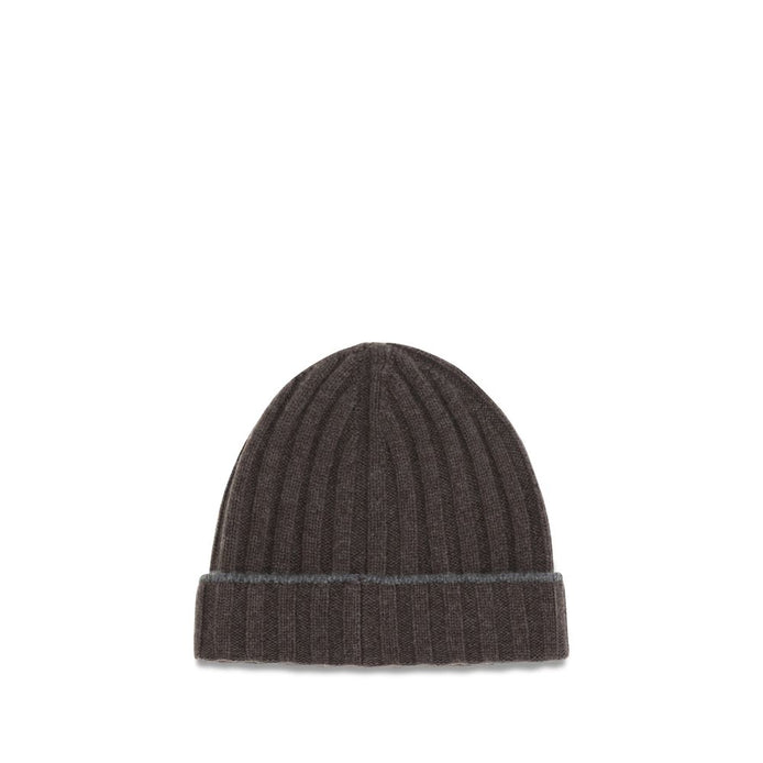 Brunello Cucinelli Brown Cashmere Beanie