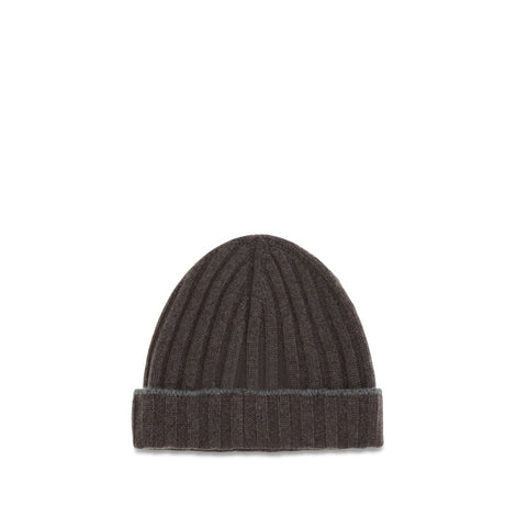 Brunello Cucinelli Brown Cashmere Beanie