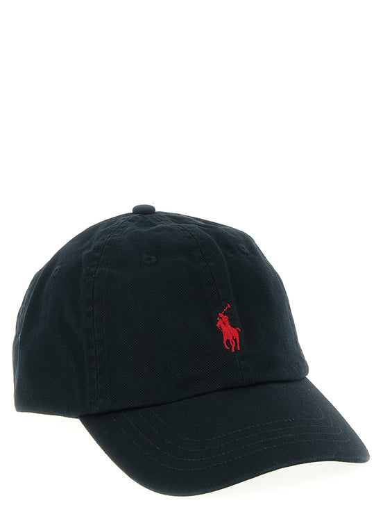 Polo Ralph Lauren Black Cotton Cap (Baseball Hat)