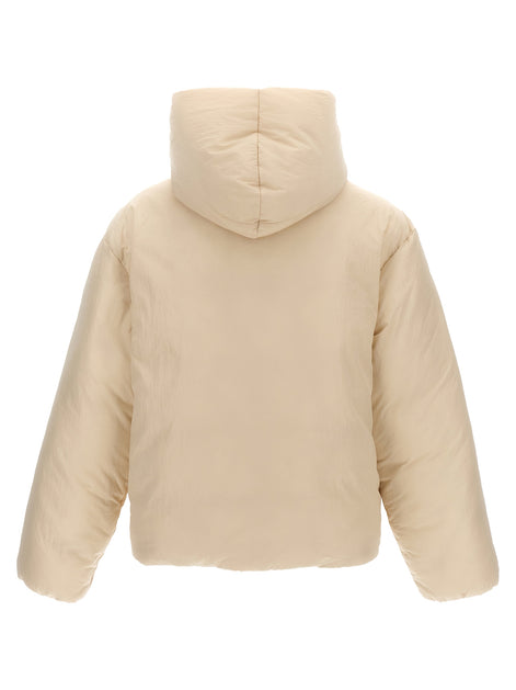Jacquemus White Polyamide Full-Length Jacket