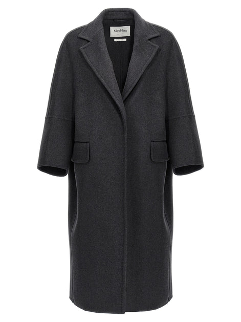 Max Mara Gray Virgin Wool Coat