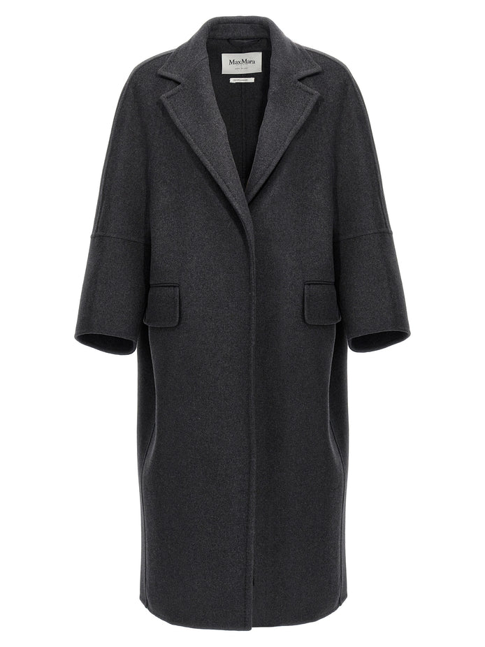 Max Mara Gray Virgin Wool Coat