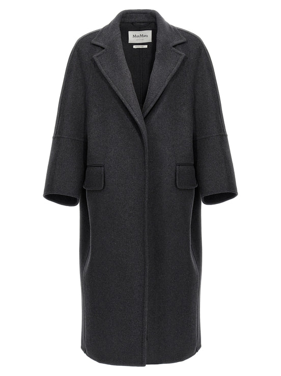 Max Mara Gray Virgin Wool Coat