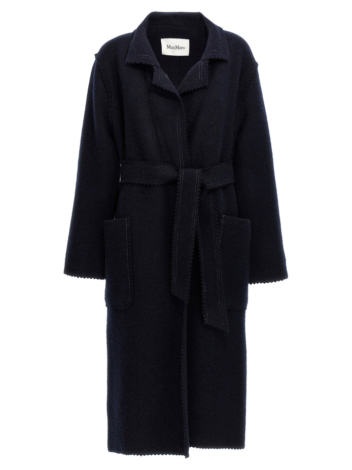 Max Mara Blue Wool Coat