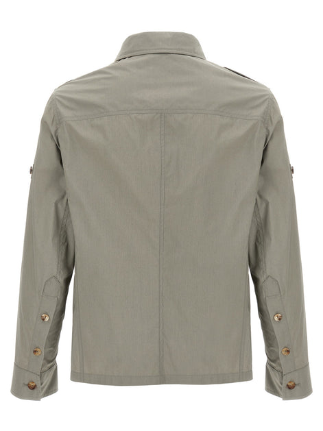 Brunello Cucinelli Bicolor Cotton Shell Jacket