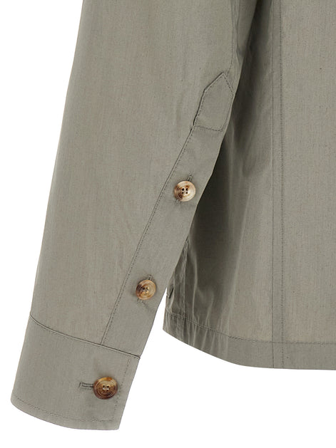 Brunello Cucinelli Bicolor Cotton Shell Jacket