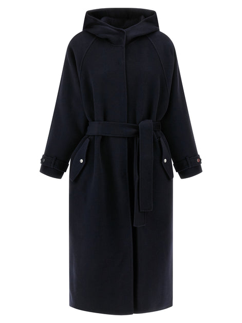 PINKO Blue Polyamide Coat