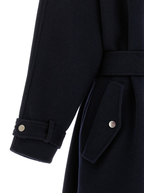 PINKO Blue Polyamide Coat