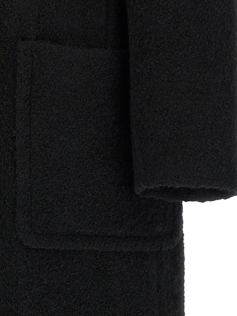 PINKO Black Polyester Coat