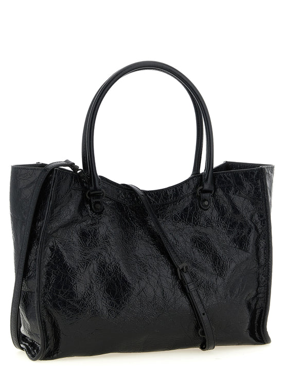 Balenciaga Black Lamb Leather Tote Bag