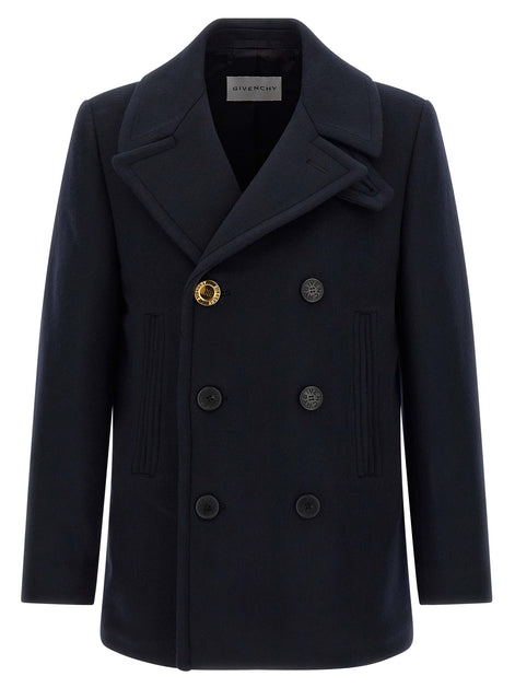 Givenchy Blue Wool Coat