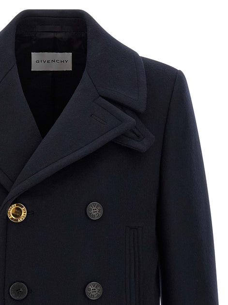 Givenchy Blue Wool Coat