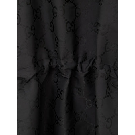 Gucci Black Polyester Trench Coat