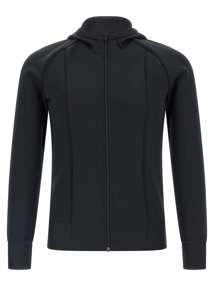 Valentino Garavani Black Polyester Sweatshirt