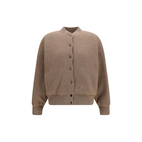 Brunello Cucinelli Beige Cashmere Bomber