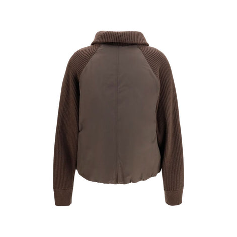 Brunello Cucinelli Brown Polyester Full-Length Jacket