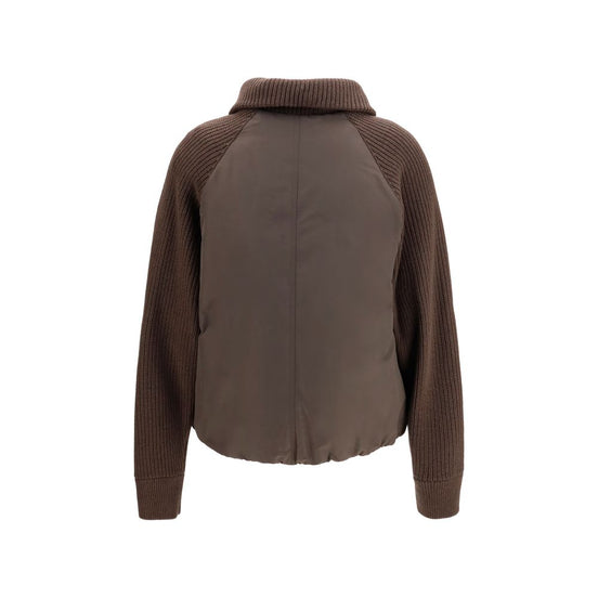 Brunello Cucinelli Brown Polyester Full-Length Jacket