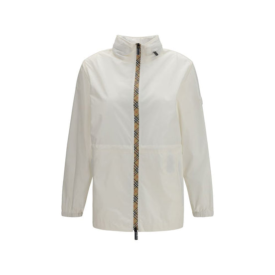 Burberry White Polyamide Shell Jacket