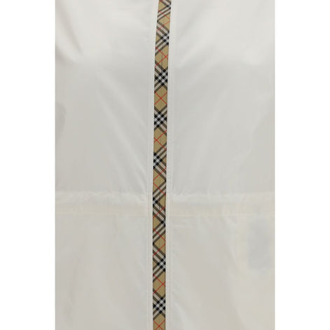 Burberry White Polyamide Shell Jacket