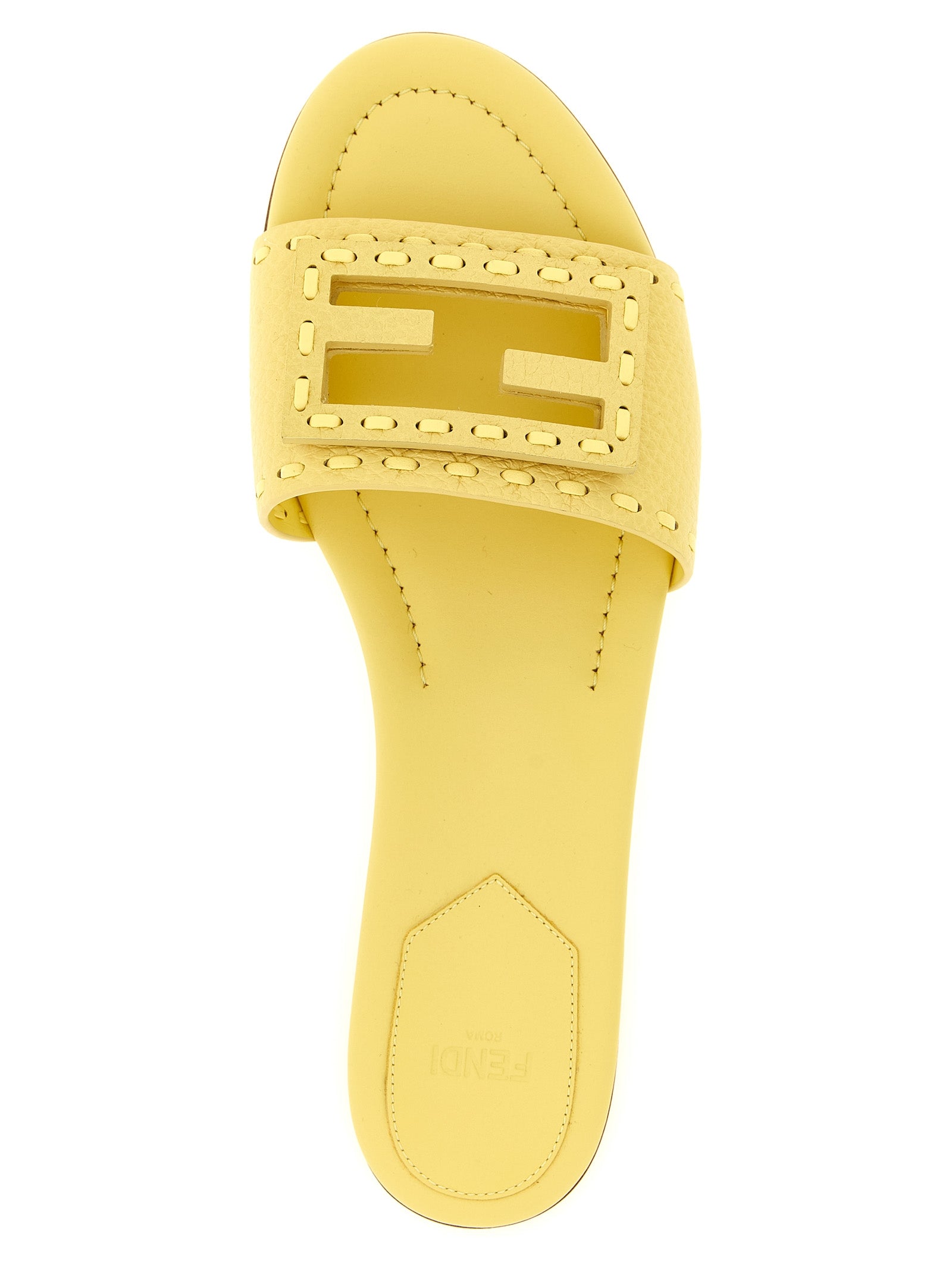 Fendi Bicolor Calfskin Slides