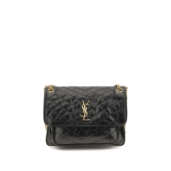 Saint Laurent Niki medium Black Leather Shoulder Bag