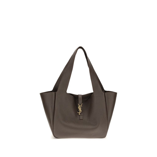 Saint Laurent Brown Calf Leather Bos Taurus Shoulder Bag