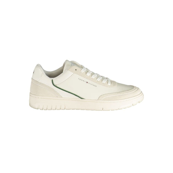 Tommy Hilfiger White Polyurethane Men's Sneaker
