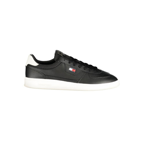 Tommy Hilfiger Black Polyurethane Men's Sneaker