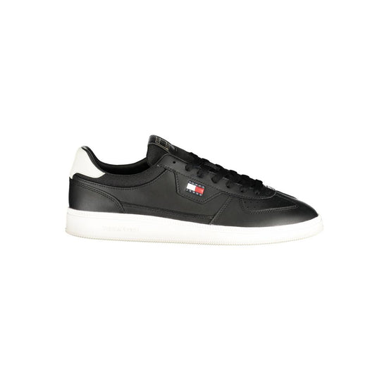 Tommy Hilfiger Black Polyurethane Men's Sneaker