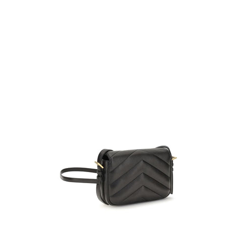 Saint Laurent LouLou Toy Black Lamb Shoulder Bag