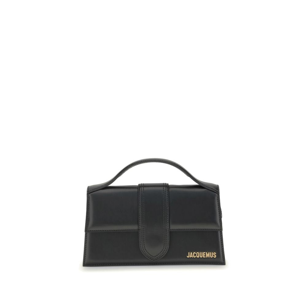 Jacquemus large Bambino Black Leather Handbag