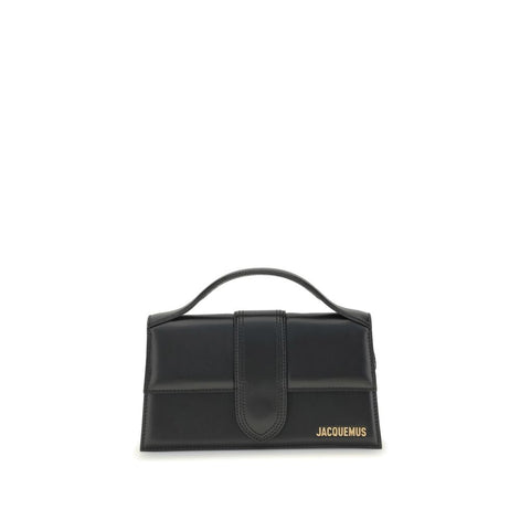 Jacquemus large Bambino Black Leather Handbag