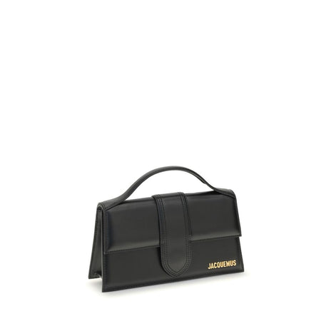 Jacquemus large Bambino Black Leather Handbag