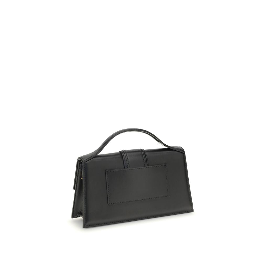 Jacquemus large Bambino Black Leather Handbag