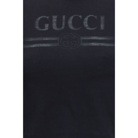 Gucci Black Cotton T-Shirt