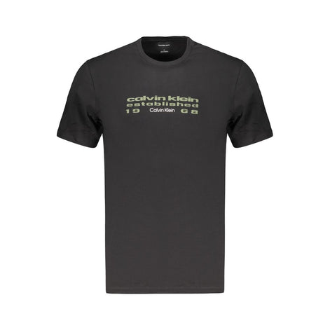 Calvin Klein Black Cotton Men's T-Shirt