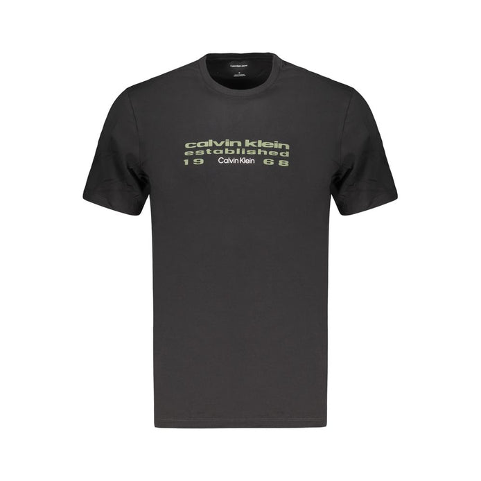 Calvin Klein Black Cotton Men's T-Shirt
