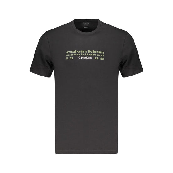 Calvin Klein Black Cotton Men's T-Shirt