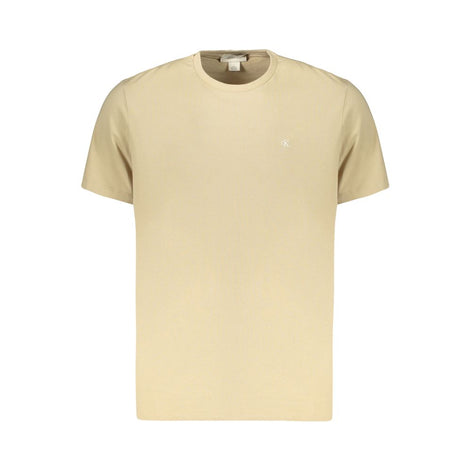 Calvin Klein Beige Cotton Men's T-Shirt